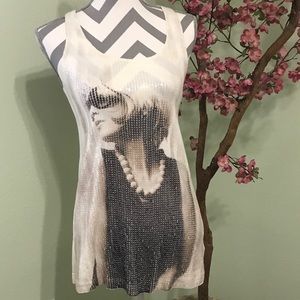 Sequin racerback tank